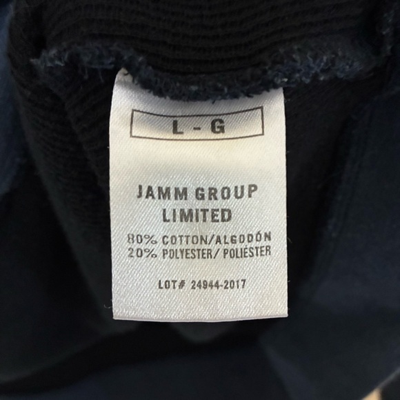 Julian & Mark Striped Quarter Zip Sweater Men’s L Navy Golf Long Sleeve - Picture 5 of 6